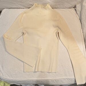 Anthropologie Maeve Cream Knit Top